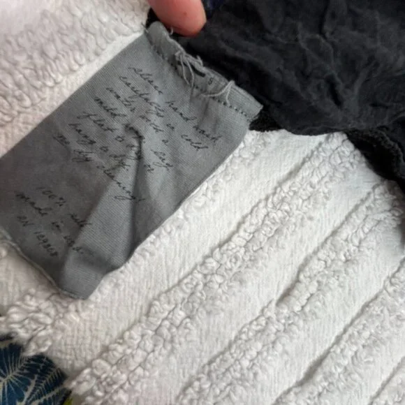 Raquel Allegra Black Pink Tie Dye Silk Midi Skirt Size Small Pull-On Styling